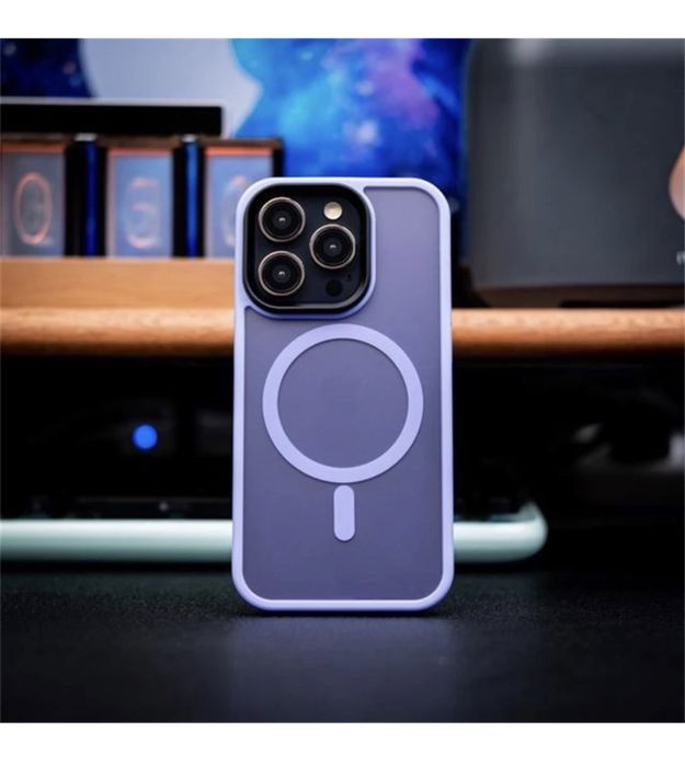 Iphone 14/15/16/PRO/MAX/PLUS Husa Handfeeling Cerc Magnetic Tp Plastic