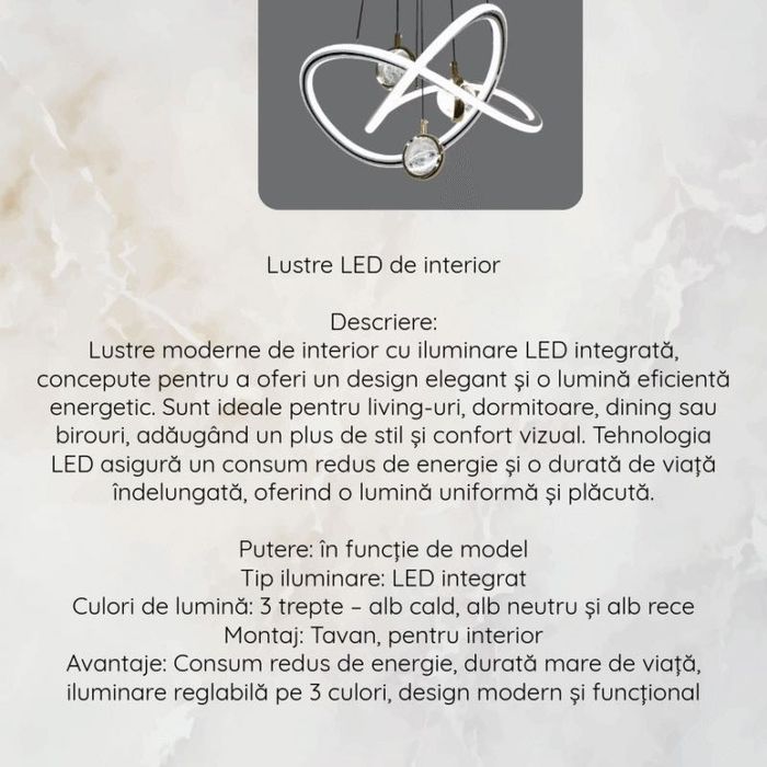 Lustră LED modernă