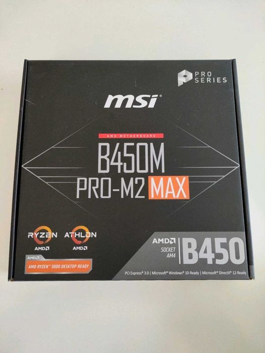 MSI B450M PRO-M2 Max +  Ryzen 5 5600, шестядрен 3.5/4.4GHz АМ4
