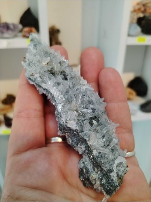 Планински кварц с халкопирит от Мадан