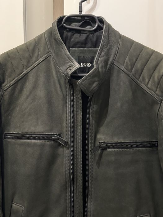 Vand geaca de piele naturala Hugo Boss