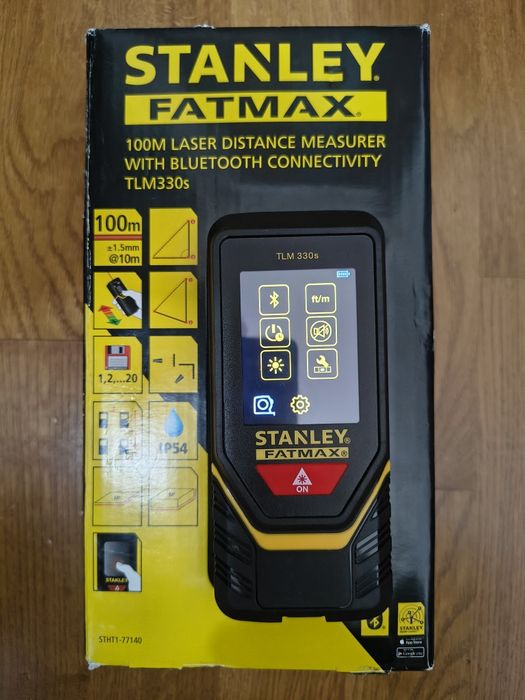 Telemetru cu laser Stanley TLM 330s, Bluetooth, 100 m NOU