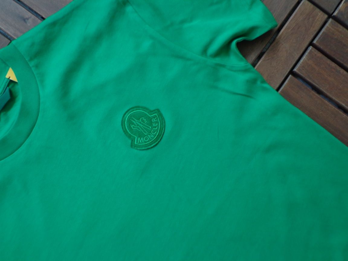 Мъжка тениска Moncler Genius Green logo T-shirt размери S, XL, XXL