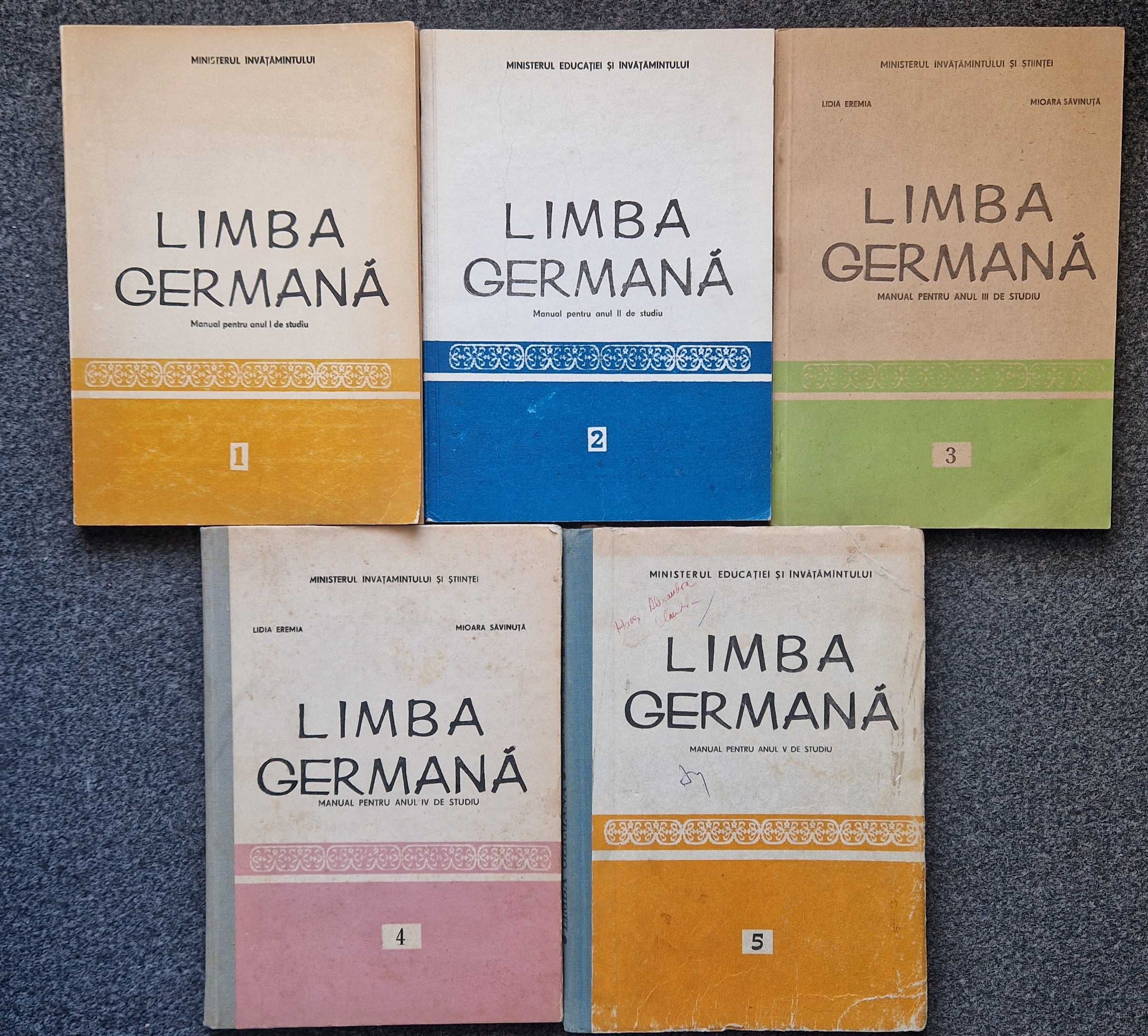 LIMBA GERMANA Manual pentru anul 1 + 2 + 3 + 4 + 5  studiu Calugarita