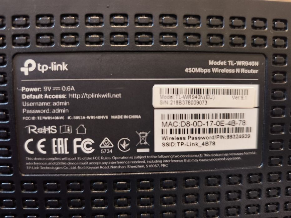 TP-Link 450Mbps Wireless N Router