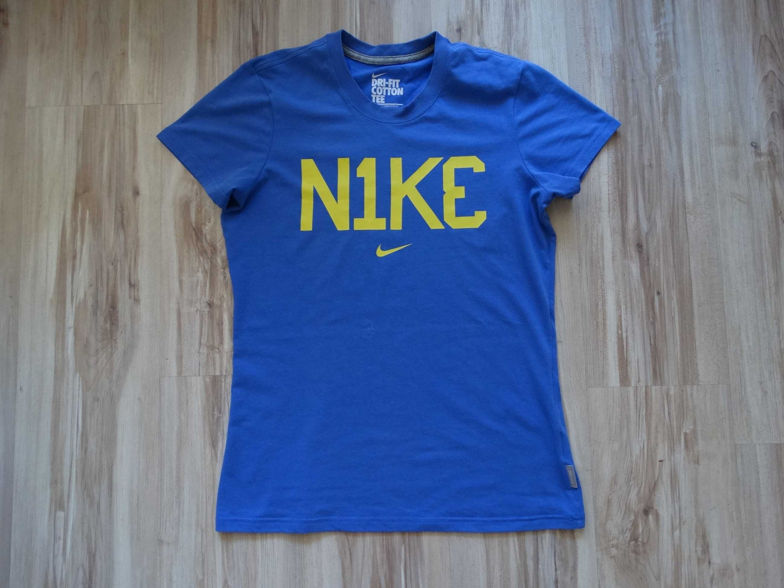 Найк Nike Dri Fit Cotton Tee женска синя тениска размер L