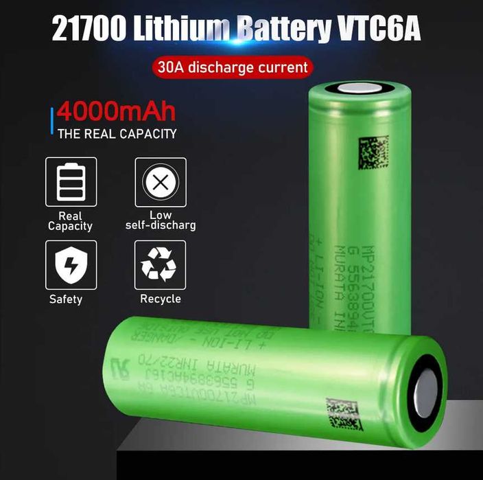 Acumulator Universal Sony 21700 VTC6A 30A 4000 mAh
