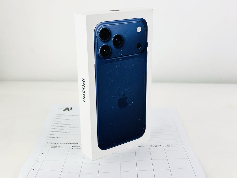 НАЛИЧЕН! Apple iPhone 17 Pro Max 2TB Deep Blue 2г. Гаранция!