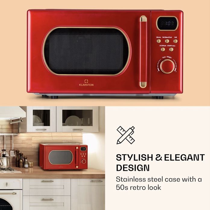 Микровълнова фурна с грил Klarstein Julieta