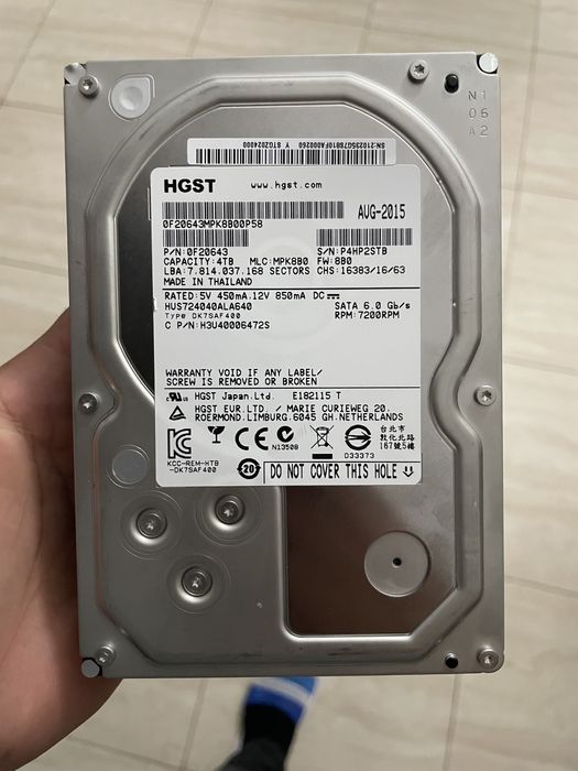 Vand Hdd HGST 4 tb