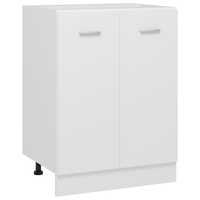 vidaXL Долен шкаф, бял, 60x46x81,5 см, инженерно дърво 801188