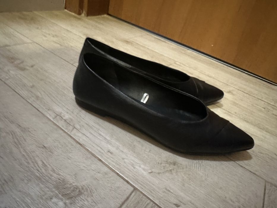 Обувки от естествена кожа тип балеринки - 39 номер