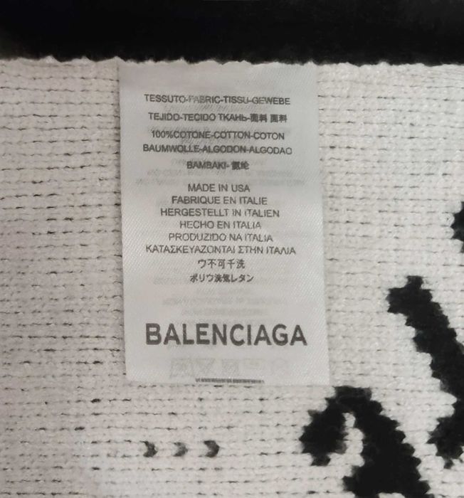 Pulover Balenciaga  - Black AllOver Logo