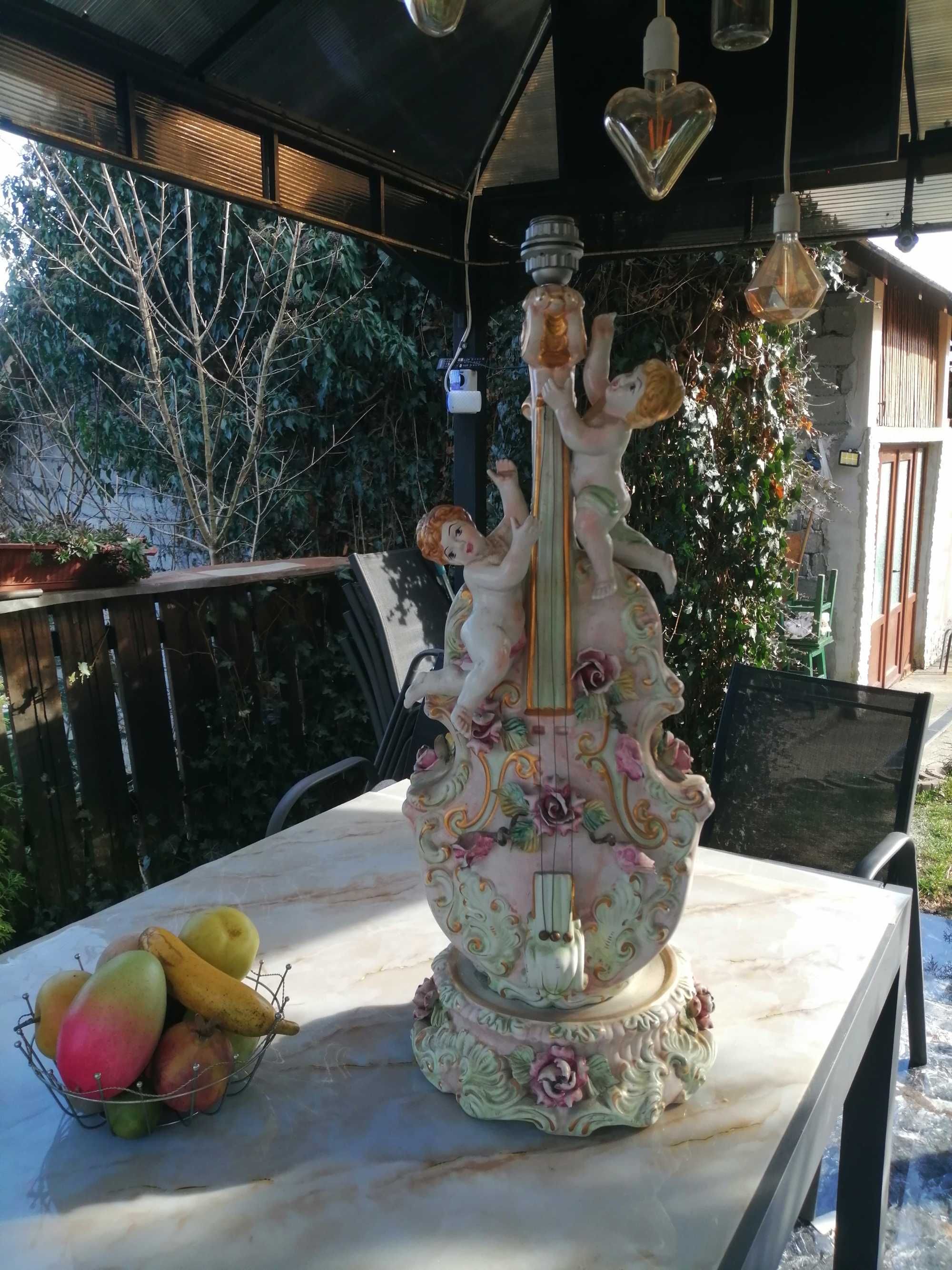 Antichitate lampa portelan Italy stare excelenta