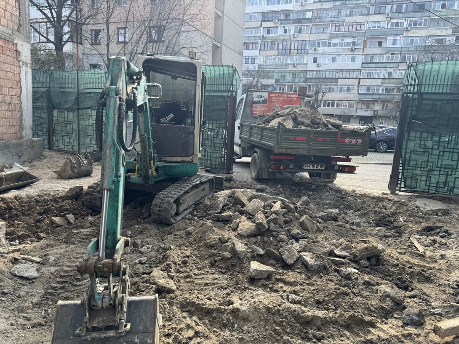 Calcar,nisip,pamant,pietris,ridic moluz,amestec beton,piatra decorativ