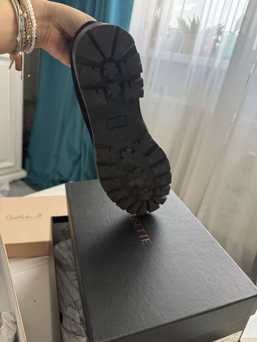 Ghete cu tinte Musette 38 piele intoarsa