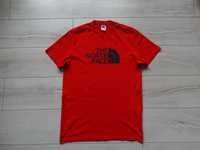 The North Face червена памучна тениска размер S