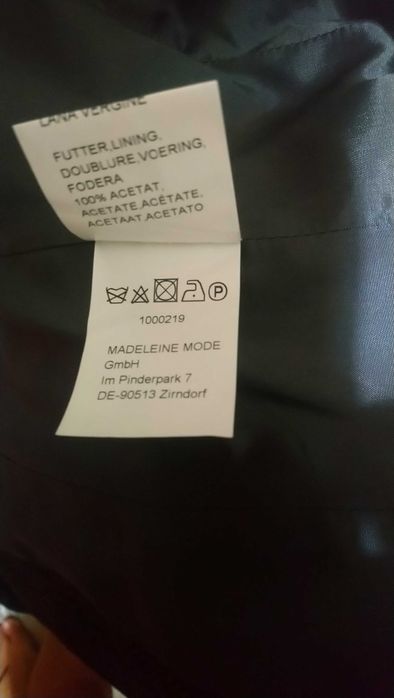 Sacou nemțesc 100% lână, marime S(36)