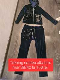 Trening catifea albastru mar 38/40 la 150 lei Timișoara