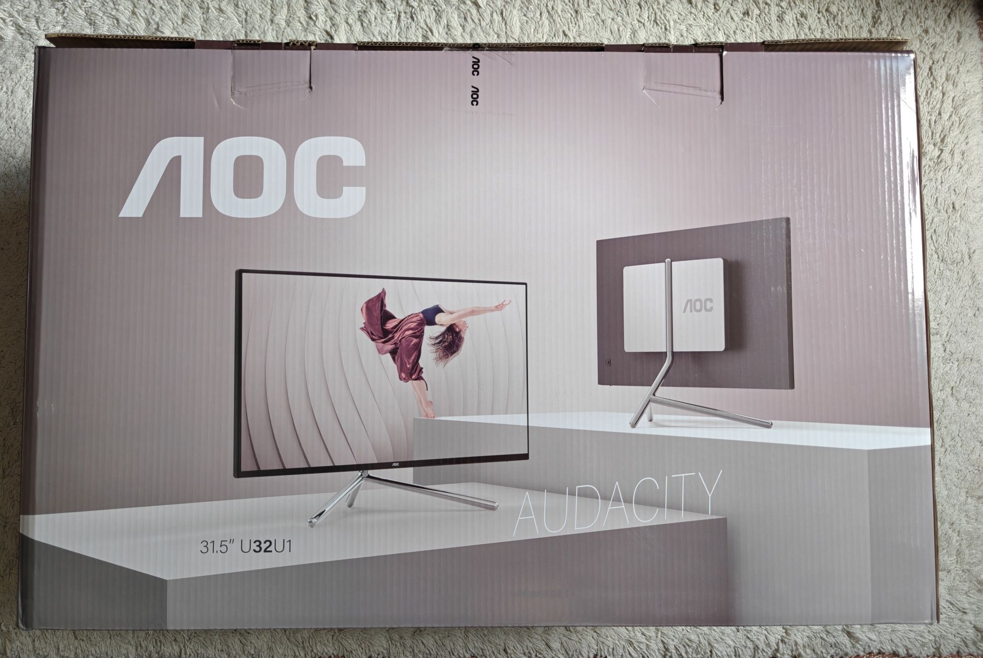 Монитор AOC U32U1, iPS, 4К, 3840x2160, 32”.