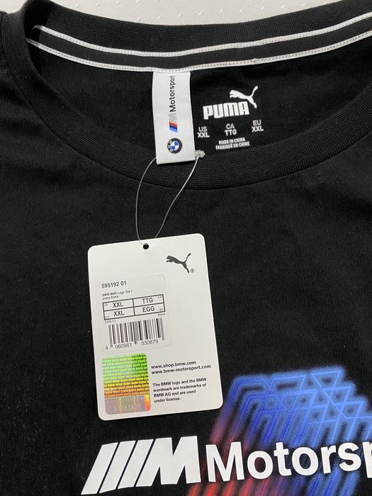 Tricou Original Puma BMW MOTORSPORT LOGO TEE Nou ; Marime XXL