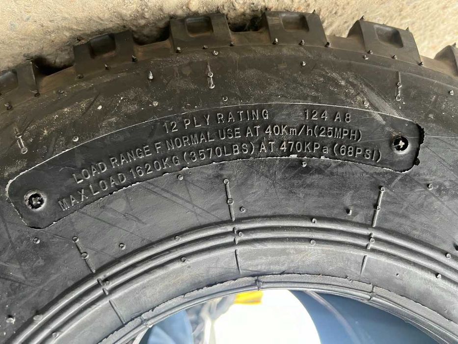 Cauciucuri noi 12pliuri pentru greutate presa mig vidanje 10.0/80-12