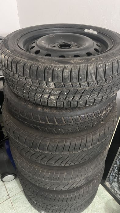 Set 4 roti bmw 205 60 16 200€ roata de rezerva nou 185/55/15 300 lei