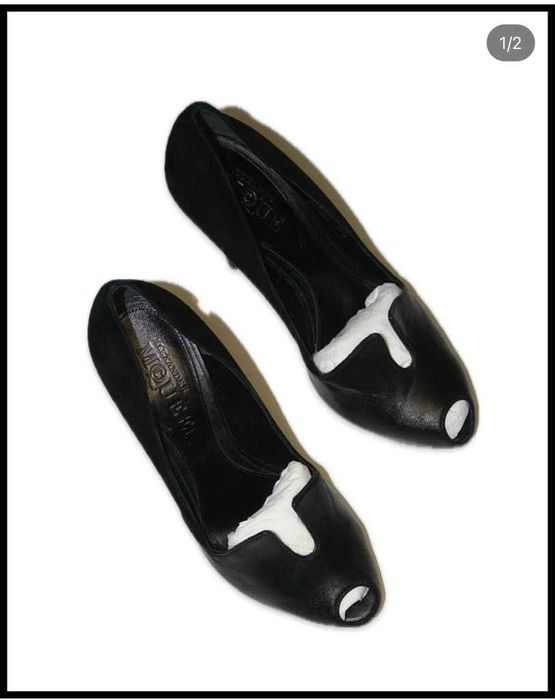 Pantofi noi piele si piele intoarsa Alexander McQueen, 37.5