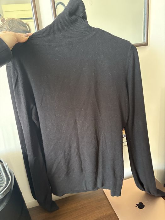 Мъжко черно поло размер S H&M