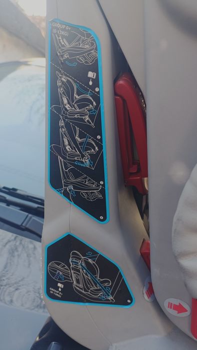 Scaun Auto Espiro 0-18kg cu prindere in centuri