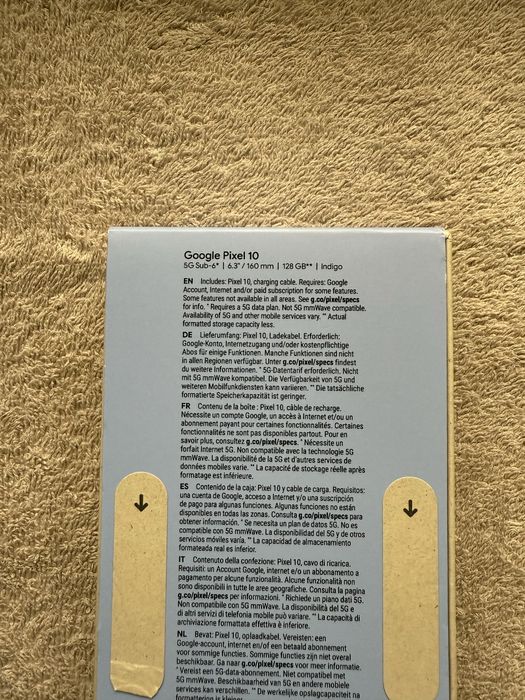 Google pixel 10 128GB indigo SIGILAT