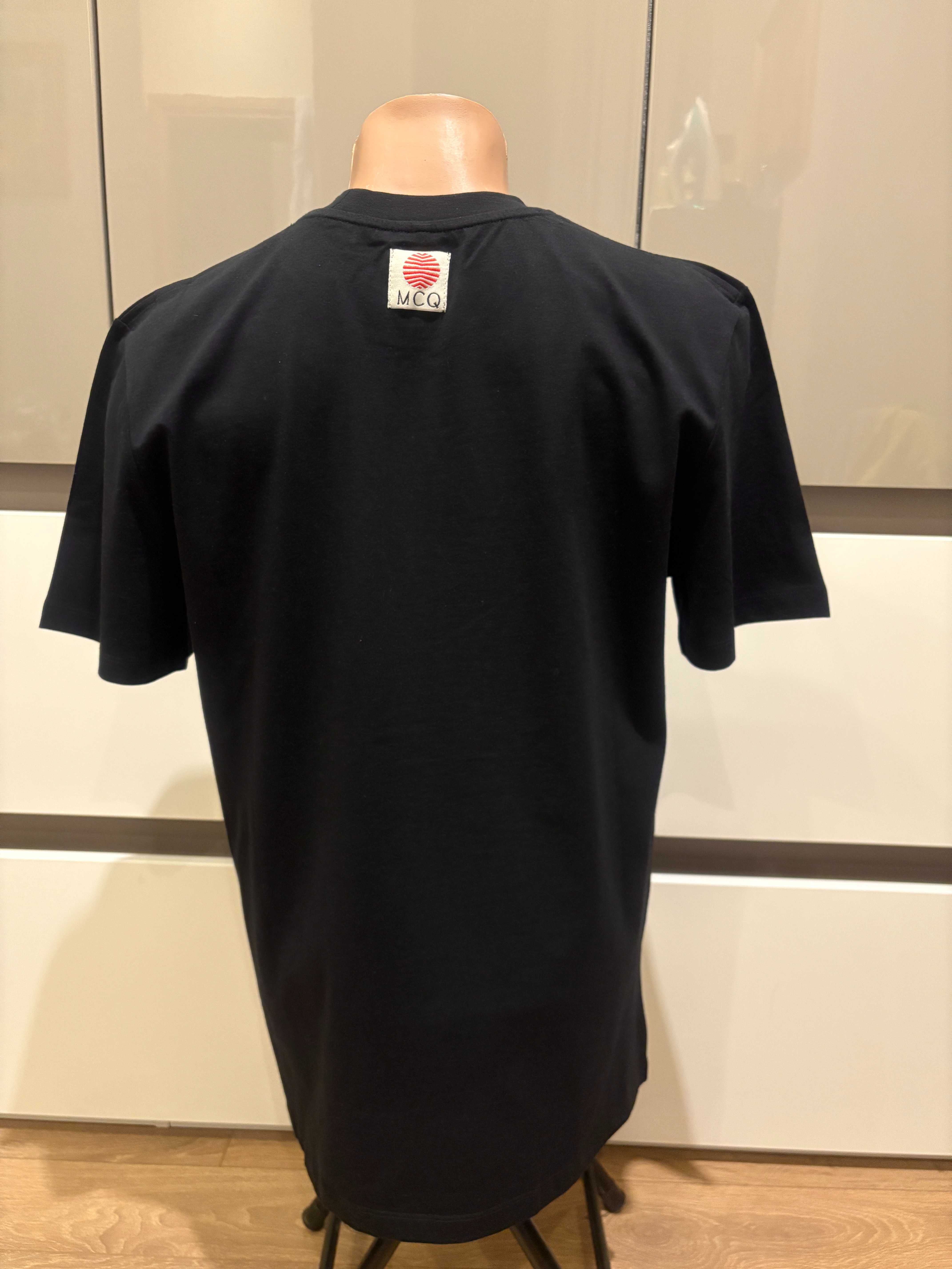 Alexander McQueen, MCQ, оригинална тениска, черна, Размери: S и M