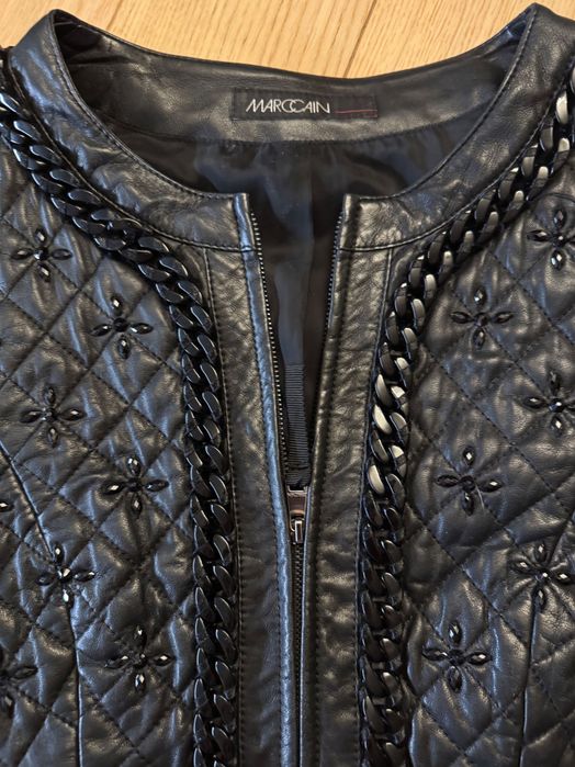 Дамско кожено яке Marc Cain, естествена кожа, размер N2 / EU 36
