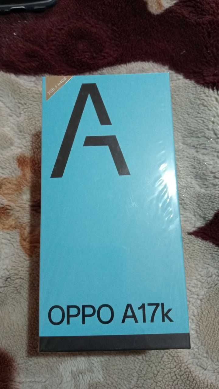 OPPO A17k, internal 64GB ,RAM 3GB