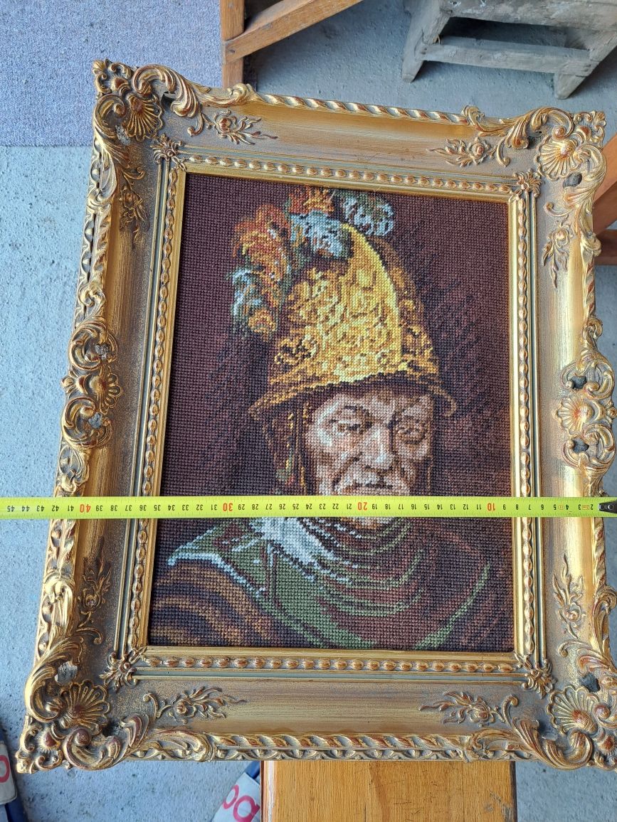 Tablou vechi "Omul cu coiful de aur" Rembrandt