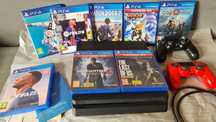 Playstation 4 Slim 1 TB+ 2 джойстика+ 8игри