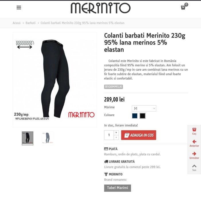 Colanti Barbati/Femei Lana Merinos

Colanti barbati Merinito