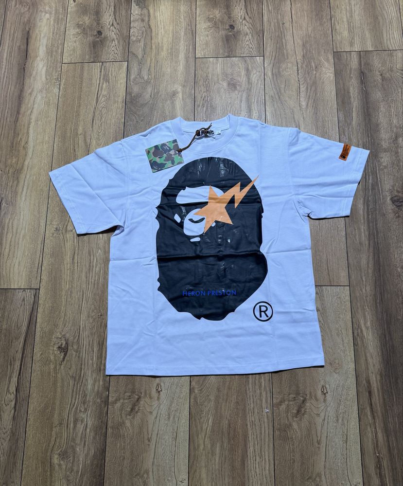 Bape x Heron Preston White T-shirt