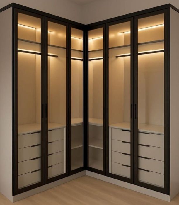 Из МДФ Качество 100% шкаф купе, распашной шкаф