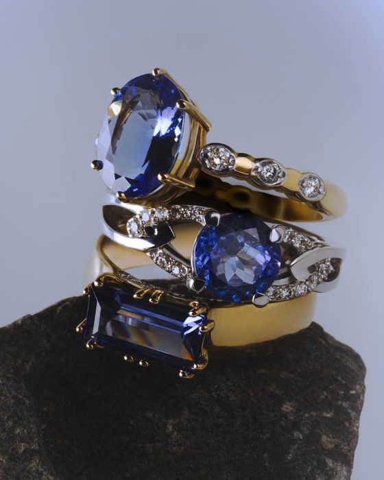 Кольца с танзанитом