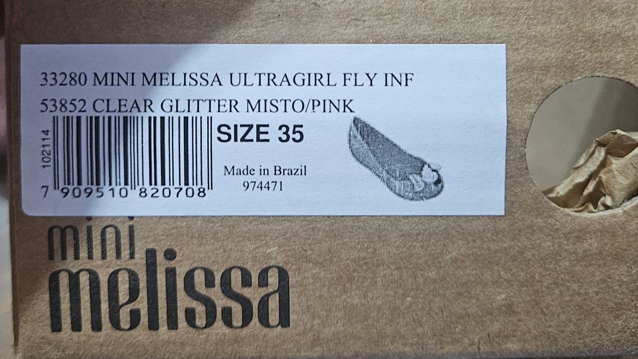 Mini Milissa Ultragirl Fly inf No 35
Балеринки Mini Melissaultra Ultra
