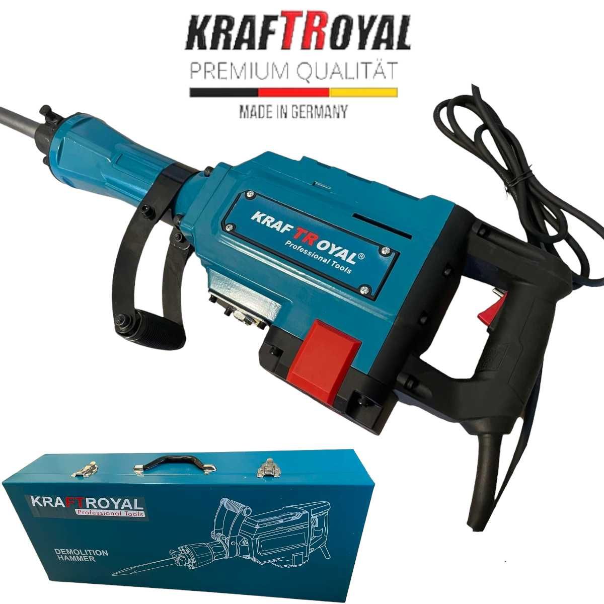 Немски Професионален Къртач KRAFTROYAL 2400W за къртене и пробиване