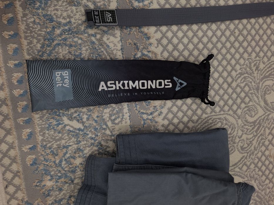 Серый пояс для джиу-джитсу от ASKIMONOS