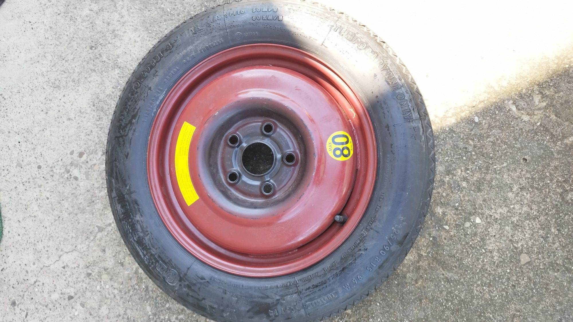 Roată rezervă slim + set covorașe auto VW golf  Audi A3 Audi