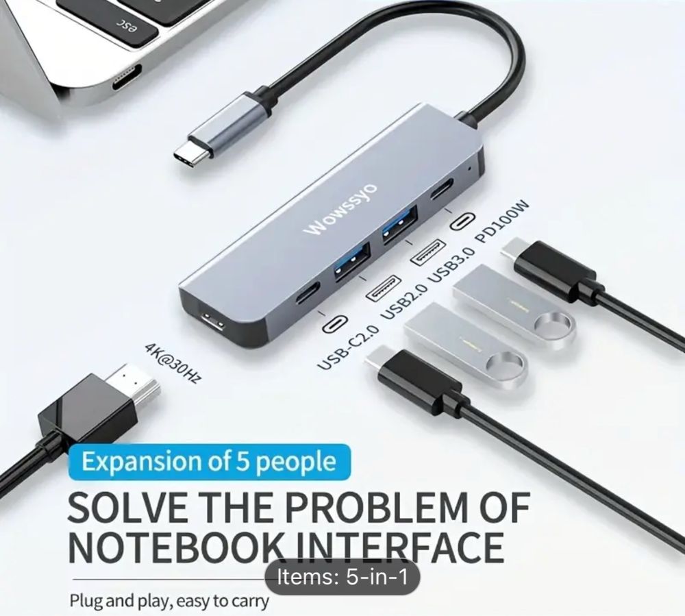 Type-C HUB 5 in 1
