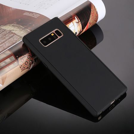 Husa Full Cover 360 fata + spate pentru Samsung Galaxy Note 8, Negru