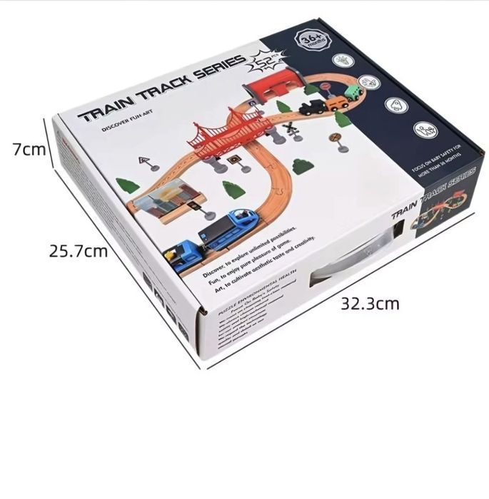 Trenuleț din lemn Montessori