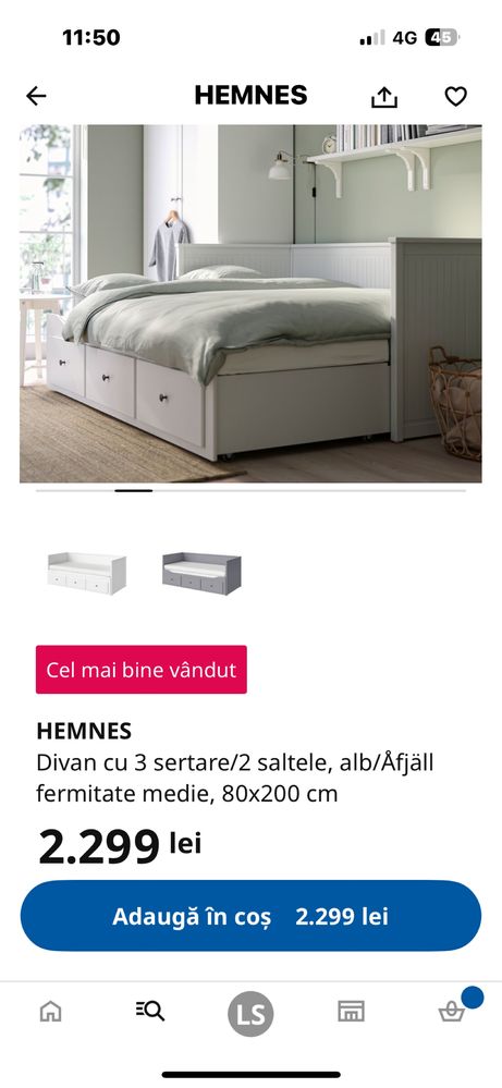 Divan/pat ikea utilizat