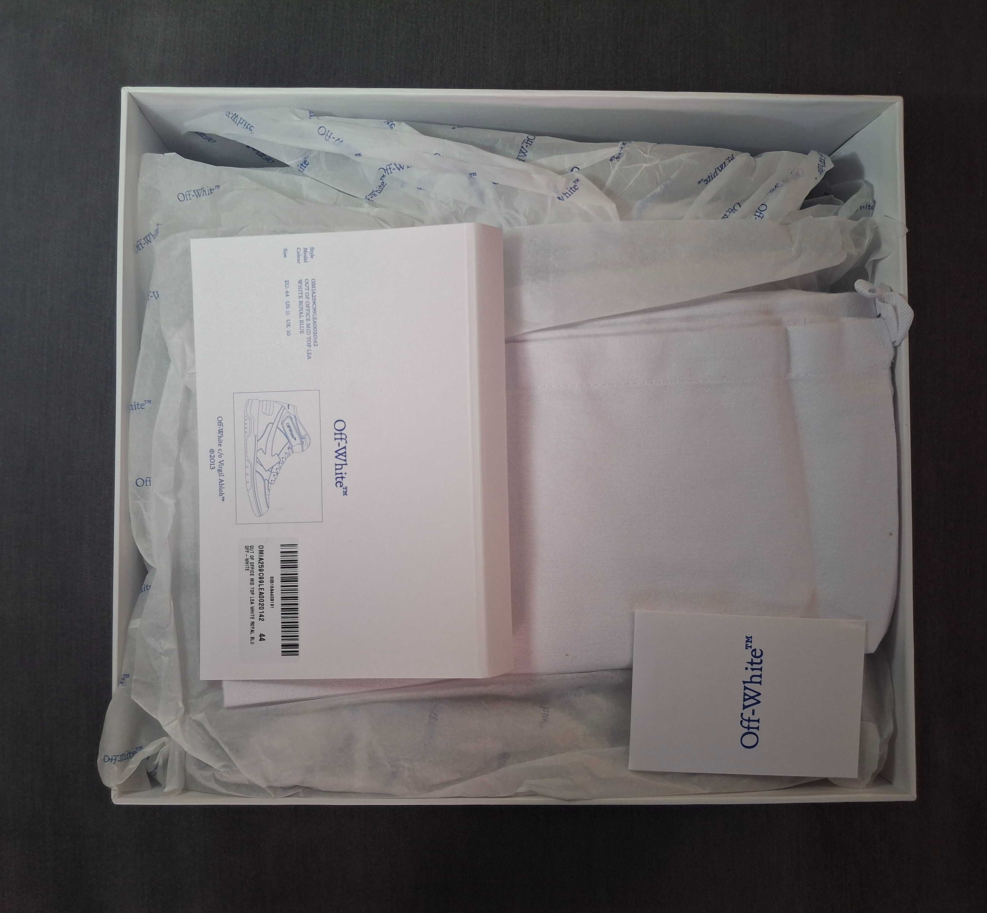 Off-White Out Of Office mid-top sneakers; 700 лева; 44-ти номер