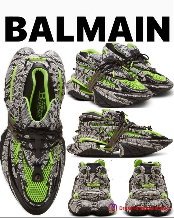 39-41 Balmain Unicorn Snake Skin Honeycomb New 2025 Editie Unica